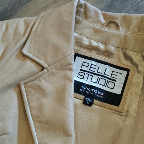 Women's genuine leather lined blazer - Picture 6 of 11